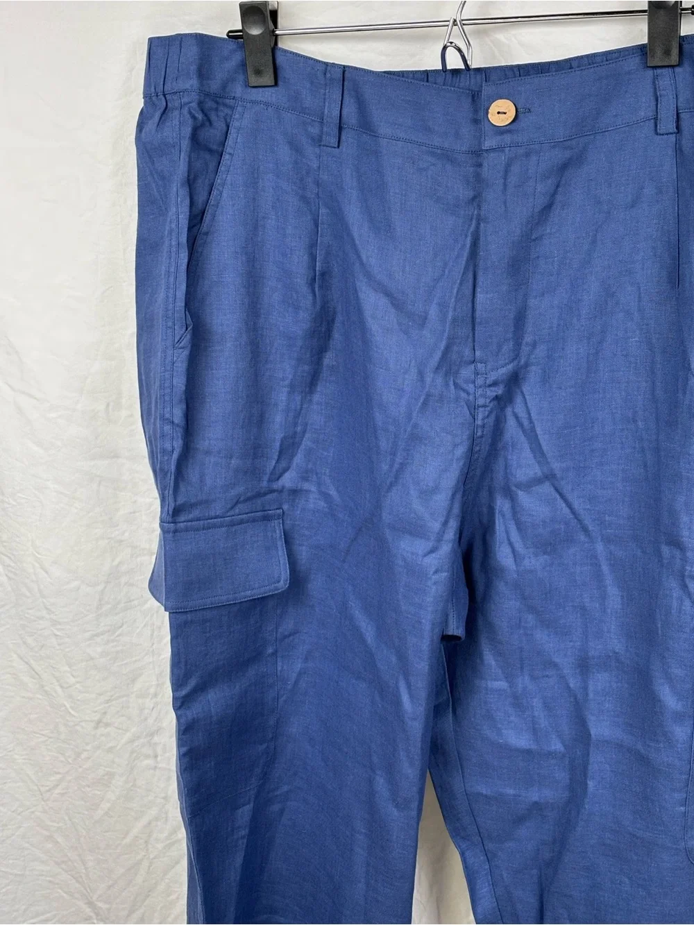 NWT Lintico women’s XL  Blue Cargo Pants - Classic lightweight Style